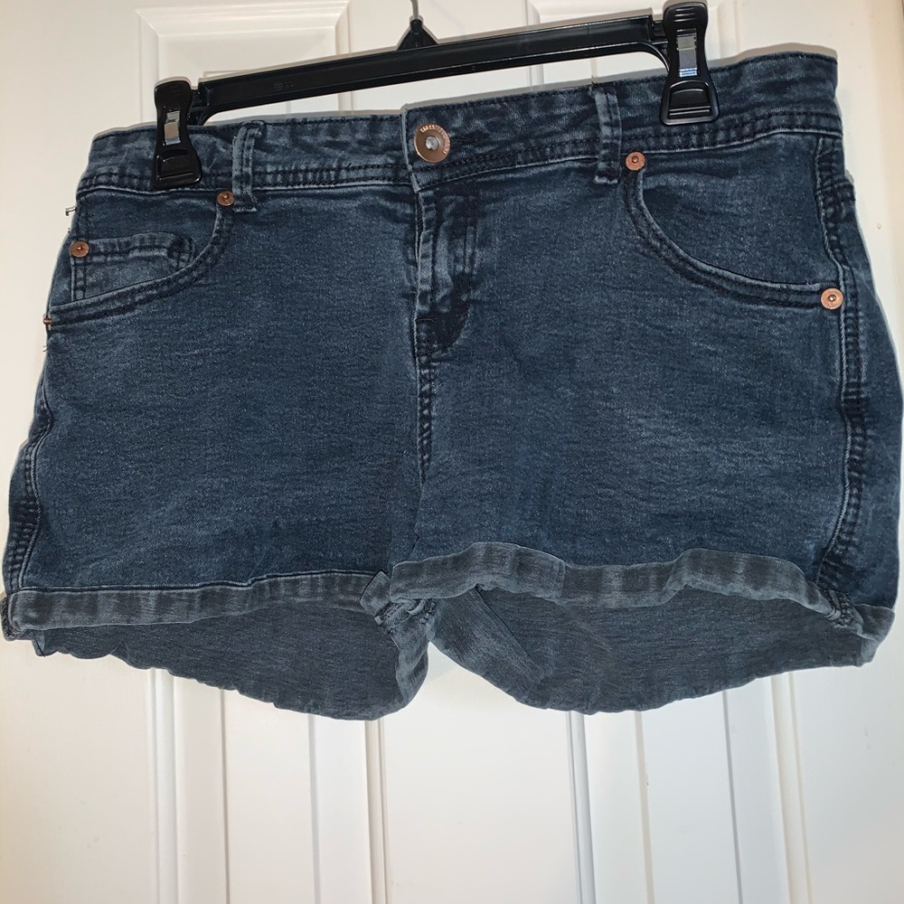 Black Jean Shorts